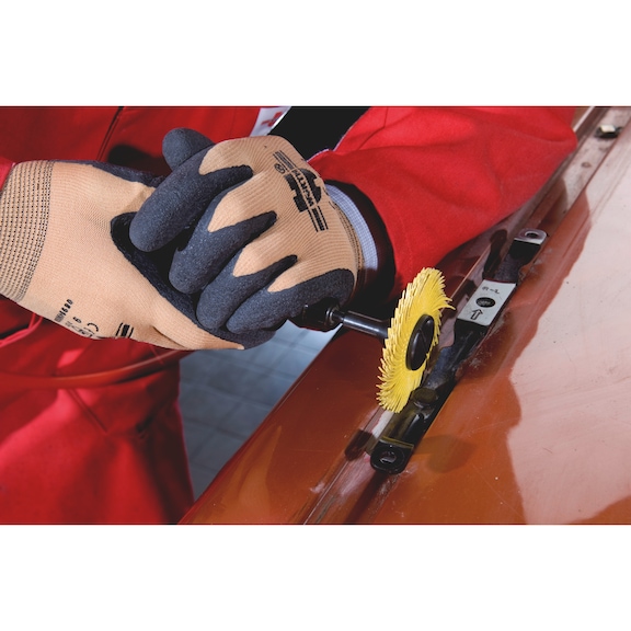 Radial bristle disc - BRISTLEDISC-RADIA-WHITE-G120-D75