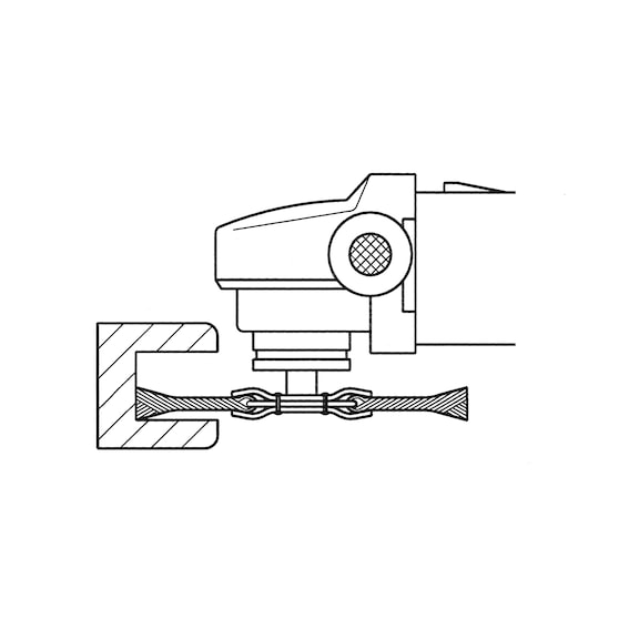 Spazzola Rotonda PFERD X-LOCK Per Smerigliatrici - 125mm Con Filo Acciaio 0,50mm