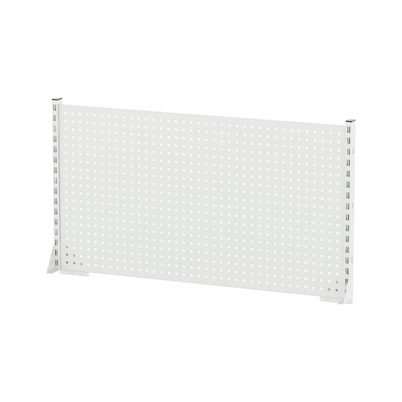 Réhausse avec panneau perforé pour établi - jeu 2 - 1500x820x50 mm - gris clair RAL 7035