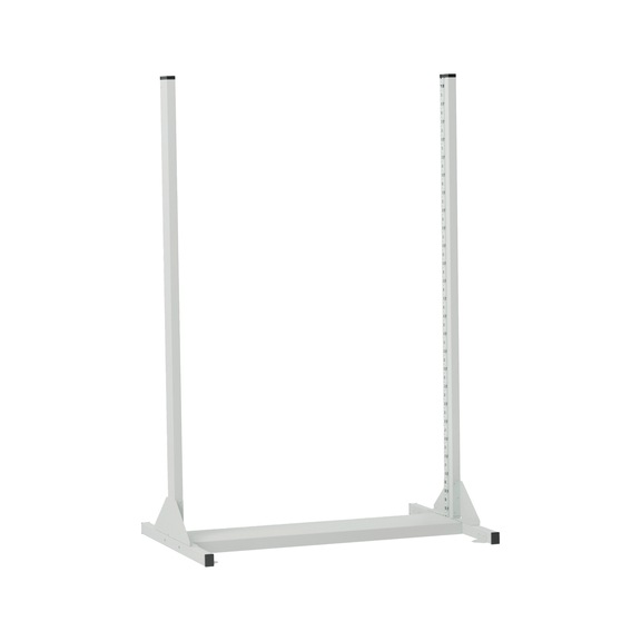 Standregal Lochplattensystem - STANDRGL-LOPL-2SEIT-LEER-2X3L-RAL7035