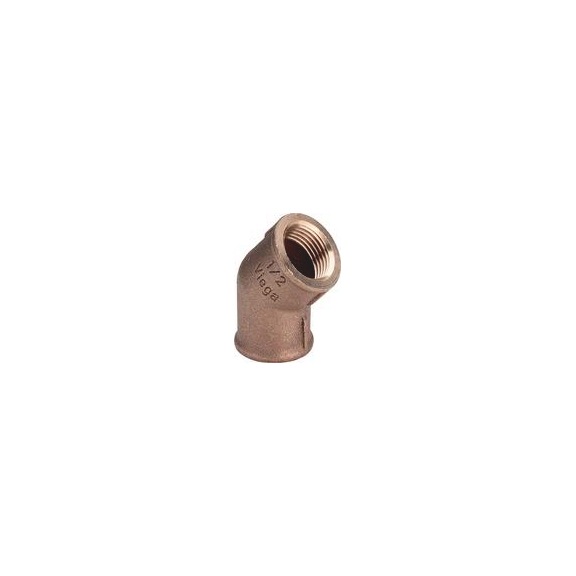 Curva a 45Gr bronzo FF 3120 VIE - CURVA-A-45&deg;-BRONZO-3120-F/F-3/4"