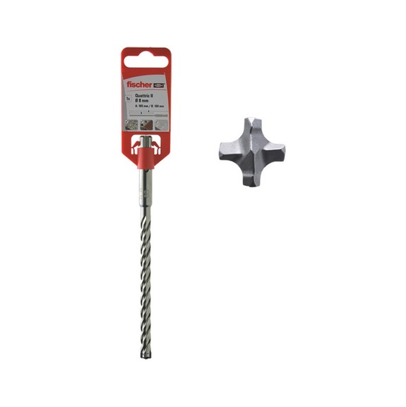 Punta att. SDS Plus per tassellat. Quattric II FIS - PUNTA-ATT-PLUS-QUATTRIC-II-14/100/165