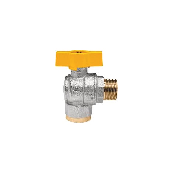 Valv. sfera VENUS squadra MF farf. gialla all. EFF - VALVOLA-A-SQ.-VENUS-MF-FARF.-GIALLA-1/2"