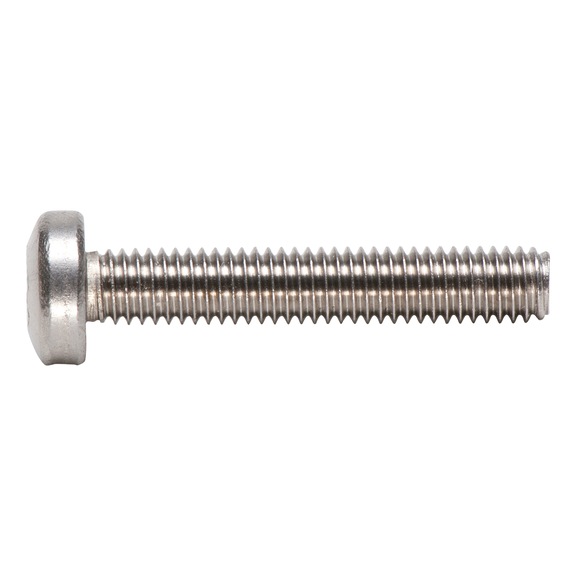 Pan head screw with Z cross recess DIN 7985, A2-70 stainless steel, plain - SCR-RSD-DIN7985-A2/70-Z3-M6X40