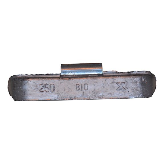 Klæbemiddel til lastbiler og busser med fælge i letvægtsaluminiumslegering  - BALANCEVÆGT TYPE 530 250GR