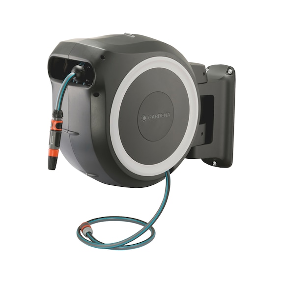 Wall-mounted hose reel RollUP - REEL-HOSE-ROLLUP-L25MXD13MM