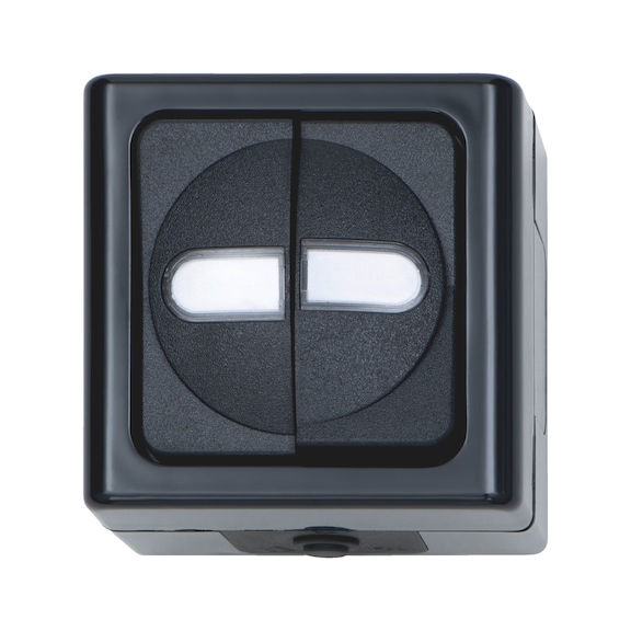 Elmo<SUP>&reg;</SUP> AP-Feuchtraum Serienschalter - SCHALT-AP-SERIE-ANTHRAZIT-10A-250V