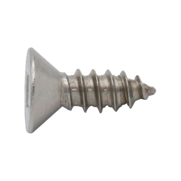 Countersunk Tapping Screw, Square Drive C, DIN 7982, Stainless Steel A4 - 1