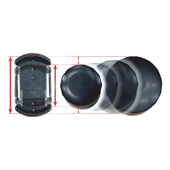 Toolwiz Lot De 2 Ensemble De Filtre à Huile Clé À Sangle Pour Ouvre Bocal Diamètre