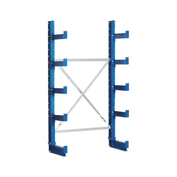 Adjustable cantilever rack with screw-in stands - CANTILEVRSHLF-GROUND-2000X1000X620MM