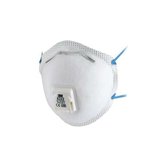 Masque de protection, jetable - 3M-BREATH-PROTECTIONMASK-FFP2-8322