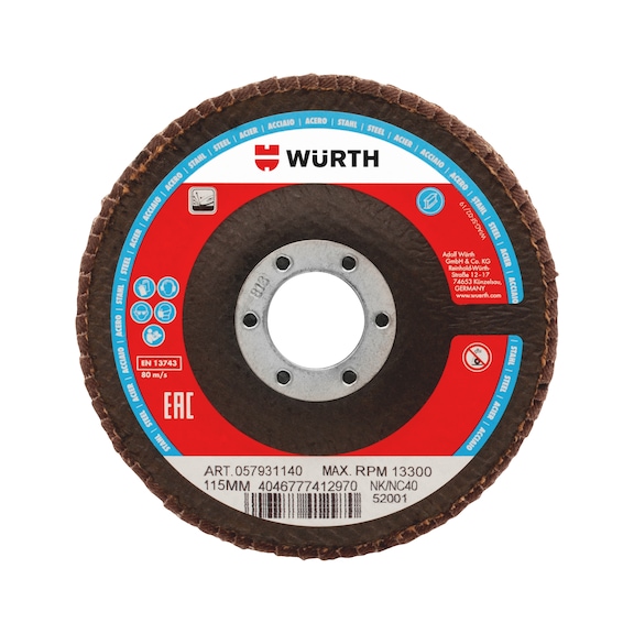 Corundum lamella flap disc STANDARD SERIES - 1