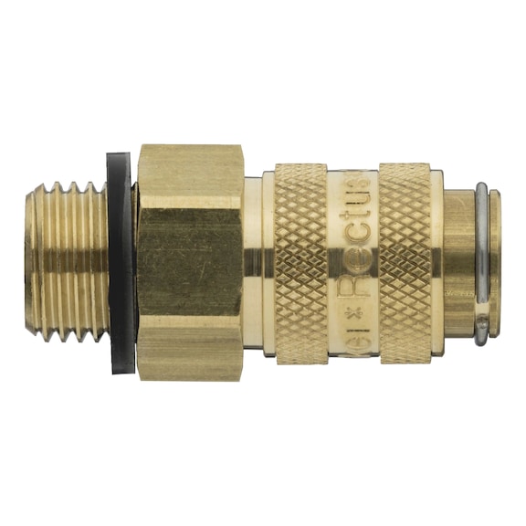 Dıştan dişli hızlı kaplin NW5 - CUPL-QCKACTION-PN-ET1/4IN-MS-NW5