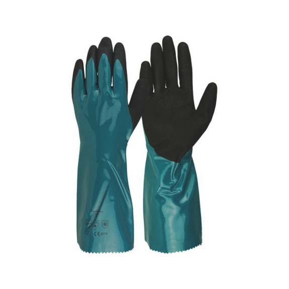 Schutzhandschuh Chemie Fitzner Chem 2530 - HNDSHH-PROFIT-CHEM-2530-NITRIL-GR10