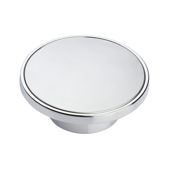 M&ouml;belknopf MK-ZD 6 aus Zinkdruckguss - KNPF-MK-ZD6-CHR-POL-SILBERF-D61MM
