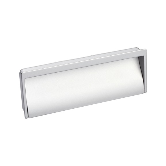 Muschelgriff MUG-ZD 7 aus Zinkdruckguss - GRF-MUSCHEL-MUG-ZD-7-SILBERF-162X60MM