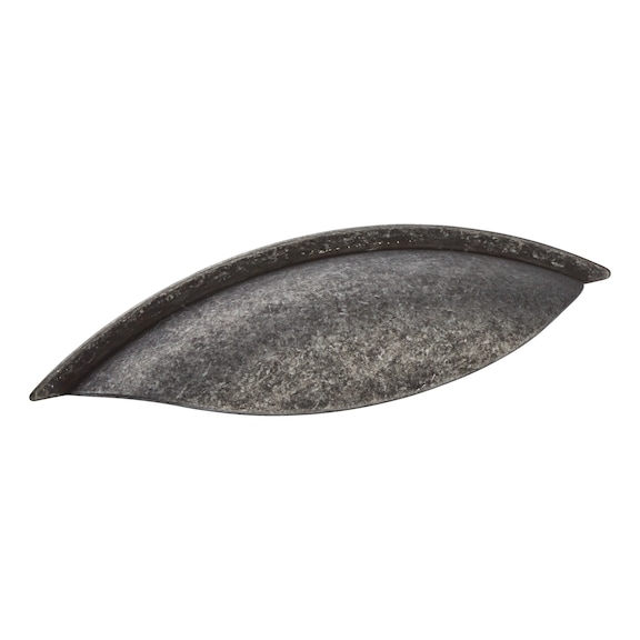 MUG-ZD 4 antique shell design handle Made from die-cast zinc - HNDL-SHELL-MUGZD4-COATED-GRAPH-130X34MM