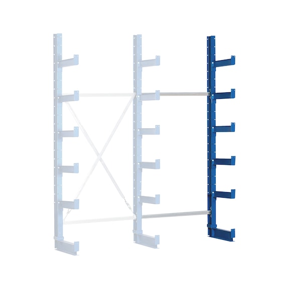 Adjustable cantilever rack with screw-in stands - CANTILEVRSHLF-ADDITION-2500X1000X500MM