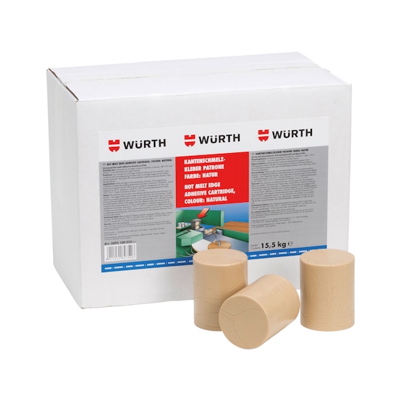 Kantenschmelzkleber Patrone - SCHMELZKLEBST-KANT-PATRONE-NATUR-15,5KG