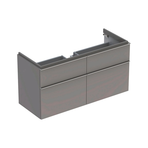 Mobile sottolavabo iCon lavabo con 4 cassetti GEB - ICON-MOBILE-120-4CASS.-PLATINO-LUCIDO