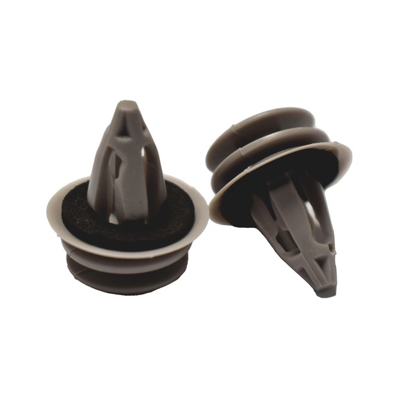 Interior trim clip with half-round head suitable for oval holes - DOOR PANEL CLIP