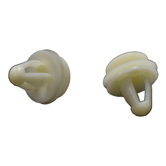 Interior trim clip with half-round head suitable for oval holes - DOOR PANEL CLIP