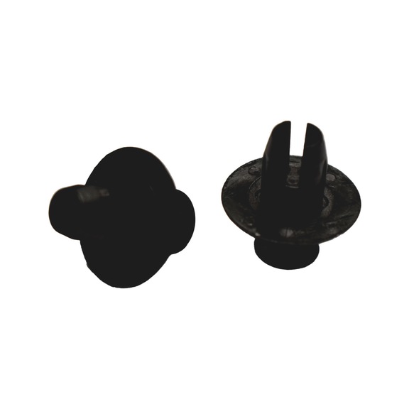 Plastic expanding rivet without cap, with multiple slits - WHEEL ARCH CLIP