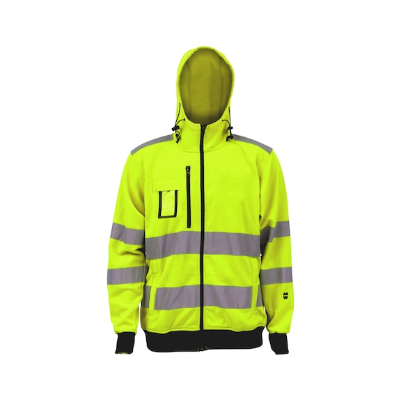 Hi-Vis ty&ouml;huppari  - TY&Ouml;HUPPARI HI-VIS KELTAINEN EN20471 M