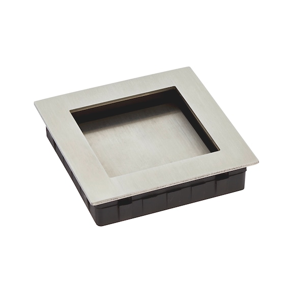 Shell design handle - HNDL-SHELL-A2-ECKIG-SPRING-70X70MM