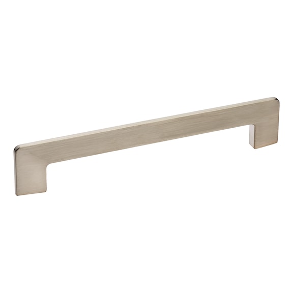 Designer-M&ouml;belgriff B&uuml;gelf&ouml;rmiger Griff, konisch - GRF-DREIECK-ZD-(NI)-GEBUERSTET-160MM