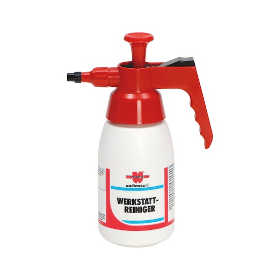 Product-specific pressure sprayer, unfilled - PMPSPRBTL-EMPTY-WORKSHOPCLEANER-1LTR