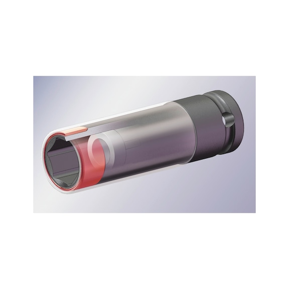 1/2 inch impact socket wrench insert, power with integrated reinforcement ring for longer service life - 4