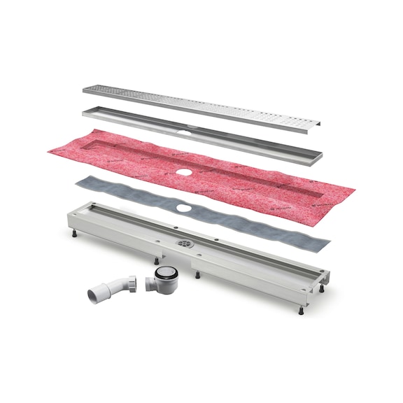 Shower channel set Mounting feet - 1