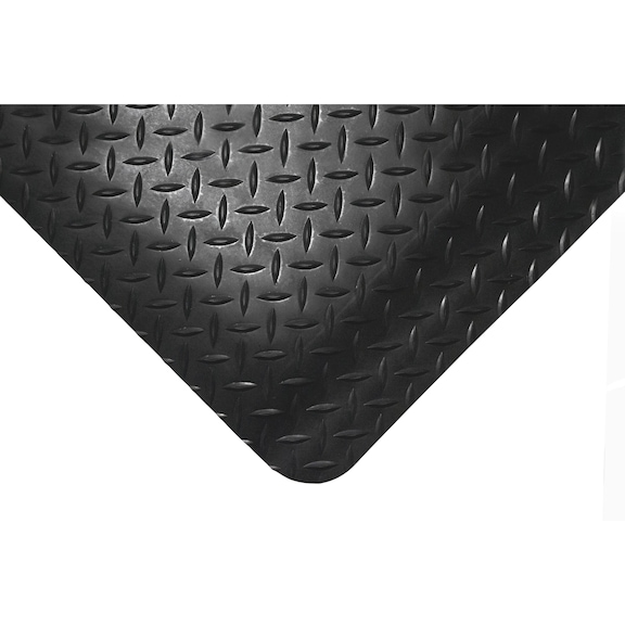 PVC Premium anti-fatigue mat, size cut to order - FLRMAT-PVC-PREMIUM-BLACK-ENDLESS-90CM