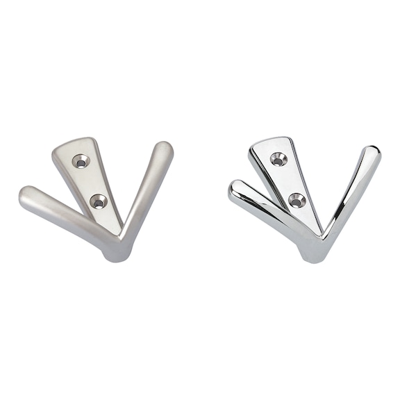 Double hook - CLTHHOK-DB-SMALL-(NI)-71X76MM