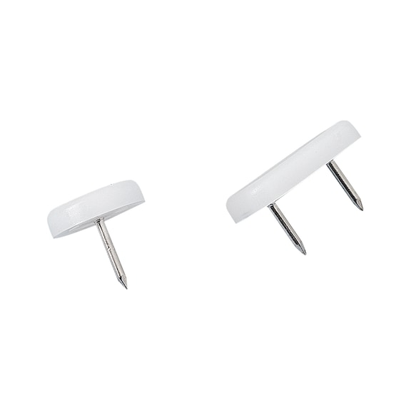 Patin de meuble blanc à clouer