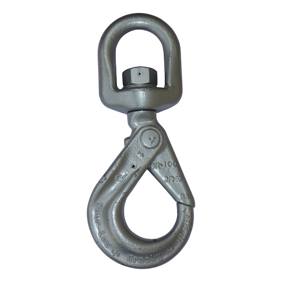 Crochet de sécurité à émerillon pour élingue