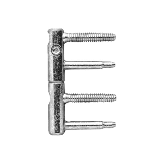 Fiche-charnière de porte 3D Anuba 2 pièces