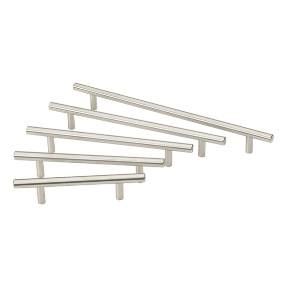 Barre de poign&eacute;e, acier inoxydable - POIGNEE BARRE INOX ENT.128 MM