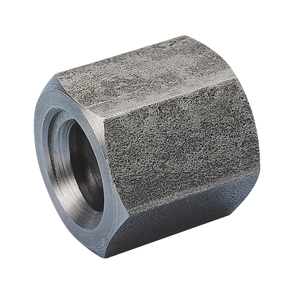 Ecrou six pans à taraudage trapézoïdal en acier