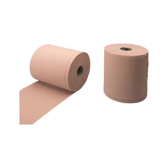 Rouleau de papier en coton recyclé pour essuyage - rose - 800 pcs