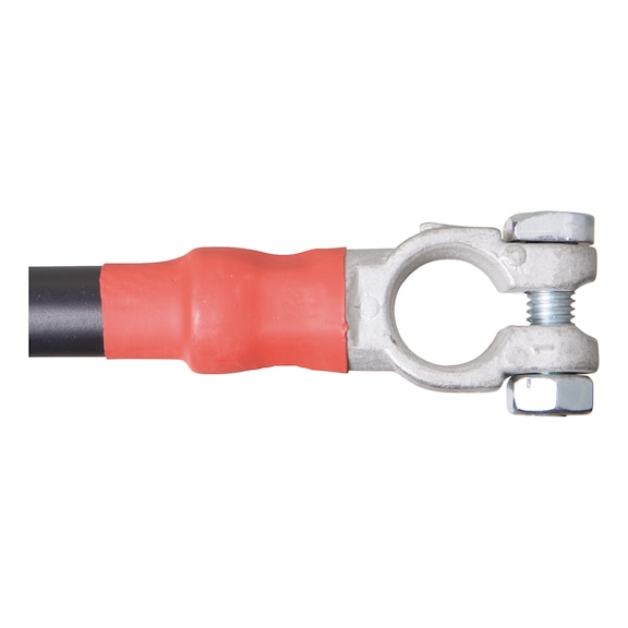 Câble Pont Batterie 45cm - 2 Bornes Plomb Pour 12V/24V, Camions Et Véhicules Lourds
