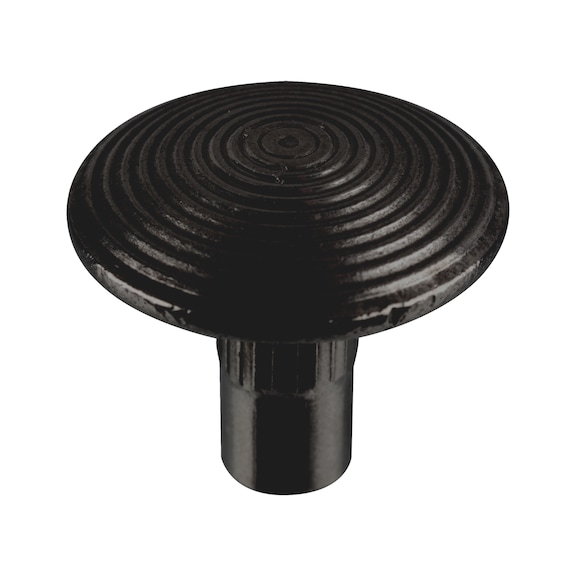 Clou podotactile pour bandes d'éveil de vigilance - D25 mm - noir