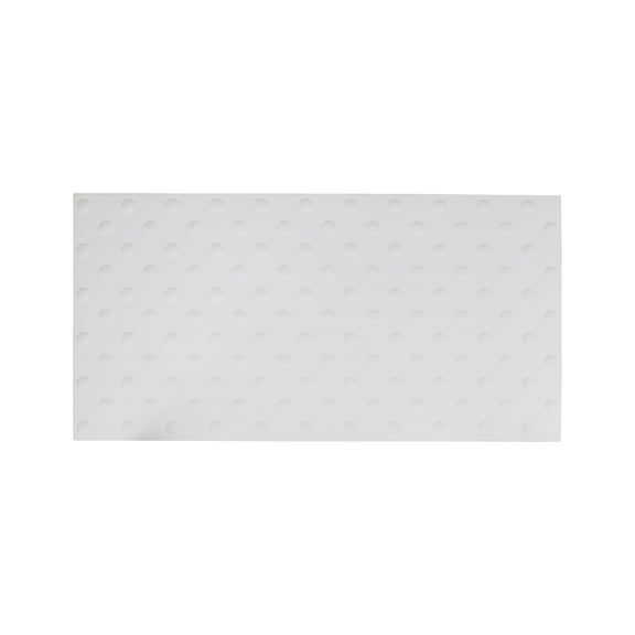 Bande d'éveil de vigilance en alu pour non-voyants - 815x400 mm - blanc