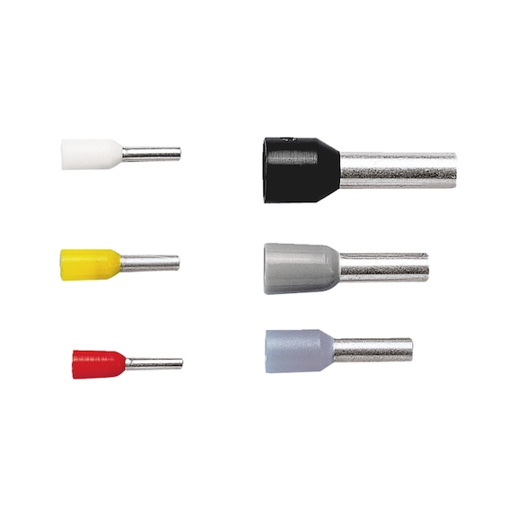 Embout de câblage pré-isolé DIN 46228 pour conducteurs fins - 1,5 mm² ...