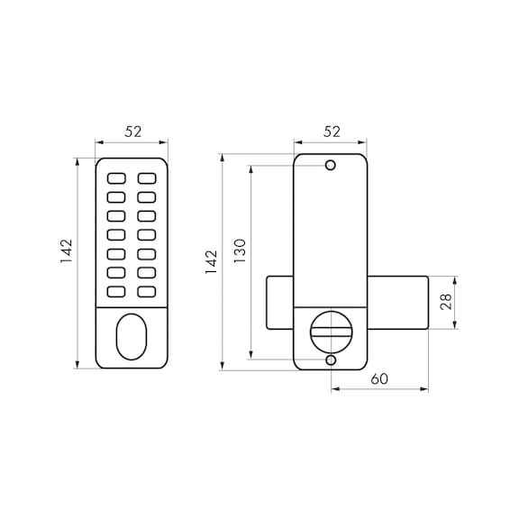 Serrure à Combinaison Pour Armoire, Verrou Coulissant De Sécurité Pour