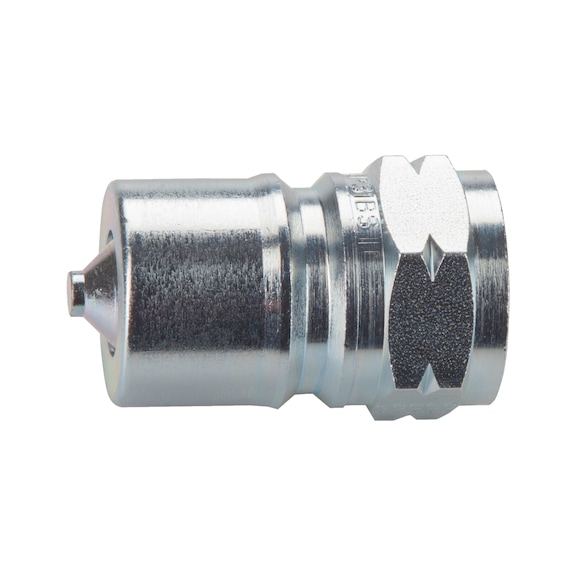 Hansen quick-action connector plug, steel BSP internal cone ISO 7241-1B - HANSEN COUPLING PLUG R1