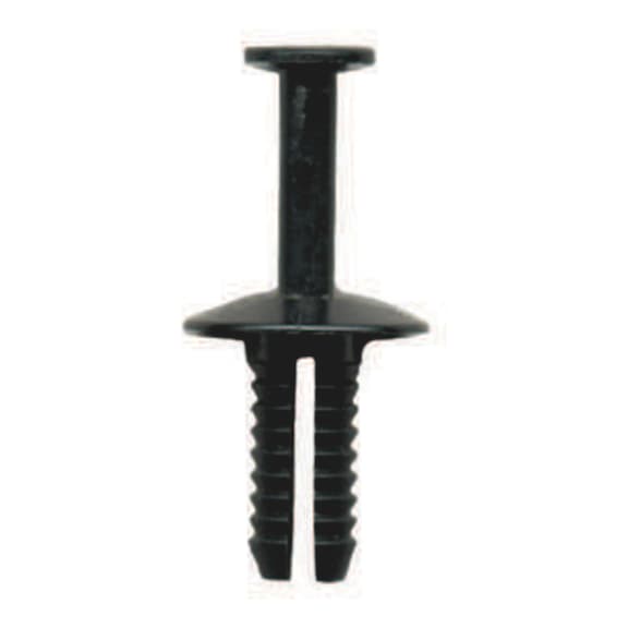 Plastic expanding rivet with cap, with grooves - TRIM CLIP