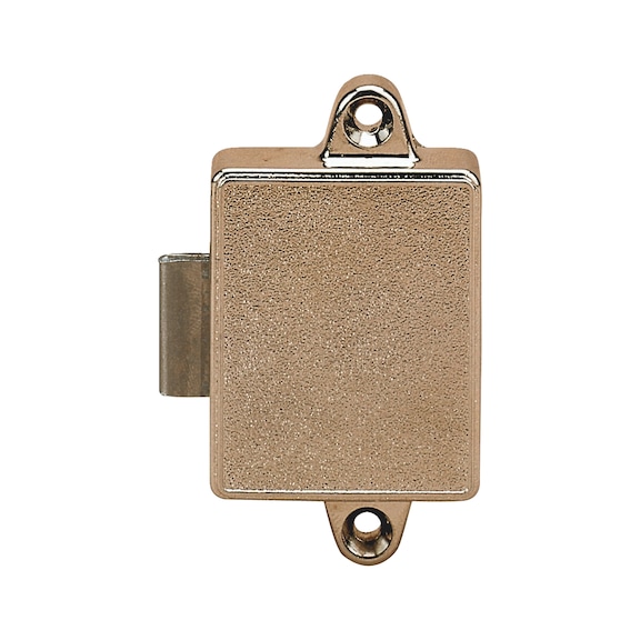 Furniture lock, mortise deadlock system - FRNLOK-25-MET-(NI)-L-ARBOR-25MM