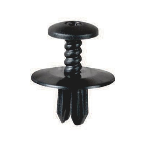 Screw rivet with slit, open - BUMPER CLIP